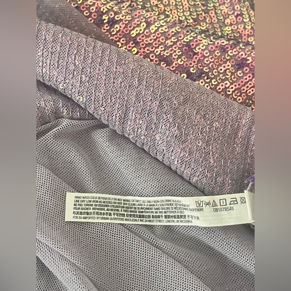 Free People Intimately Gold Rush Mini Sequin Dress Size S Petite NYE - Picture 10 of 15